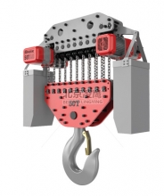 50噸DLER環鏈電動葫蘆穿軸式